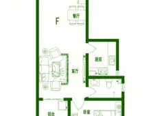 赤壁|金色水岸1室2厅1卫出租|买房租房佣金全返