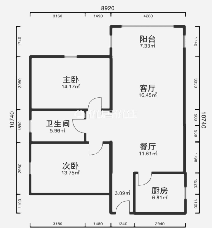 浅水湾,财富广场附近 精装电梯套二 房间干净整洁 家具家电齐全1