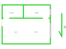 洛龙|东方今典水晶7号1室1厅1卫出租|买房租房佣金全返