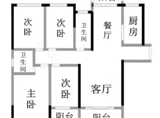 双马工业园|海棠花苑4室2厅2卫出租|买房租房佣金全返