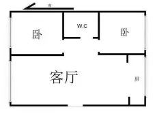 城区|凤凰翰林别院2室1厅1卫出租|买房租房佣金全返