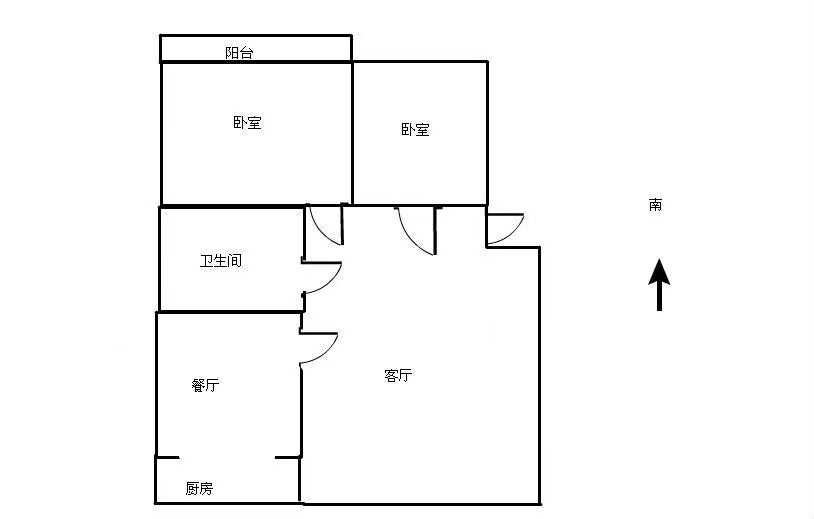 急租洛浦公园附近 得天居 2室2厅1卫 107平 配套齐全-得天居租房