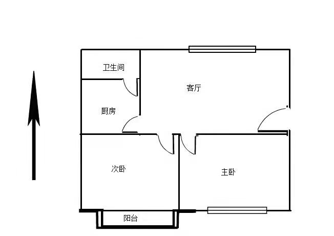 业主急租 北湖公园 人民西路 祥云国际 电梯两房 1400元-祥云国际租房