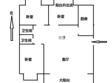 岳阳楼|东升社区3室2厅2卫出租|买房租房佣金全返