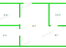 梅河口|钻石名城2室2厅1卫出租|买房租房佣金全返