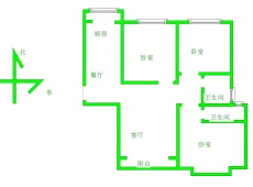 房管局|润实月亮湾3室2厅2卫出租|买房租房佣金全返