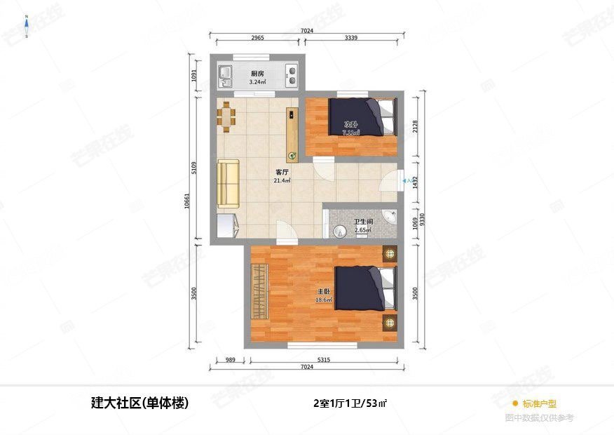 精装修 建大社区 周边配套齐全 出行便利 绿化高 拎包入住！-建大小区租房