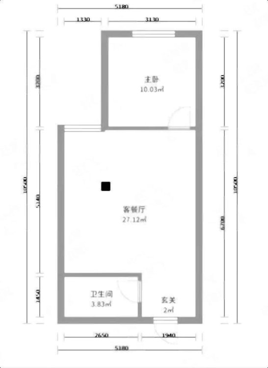 中升雅园,免费用 万达对面 中升雅园 1室1厅 看房随时1