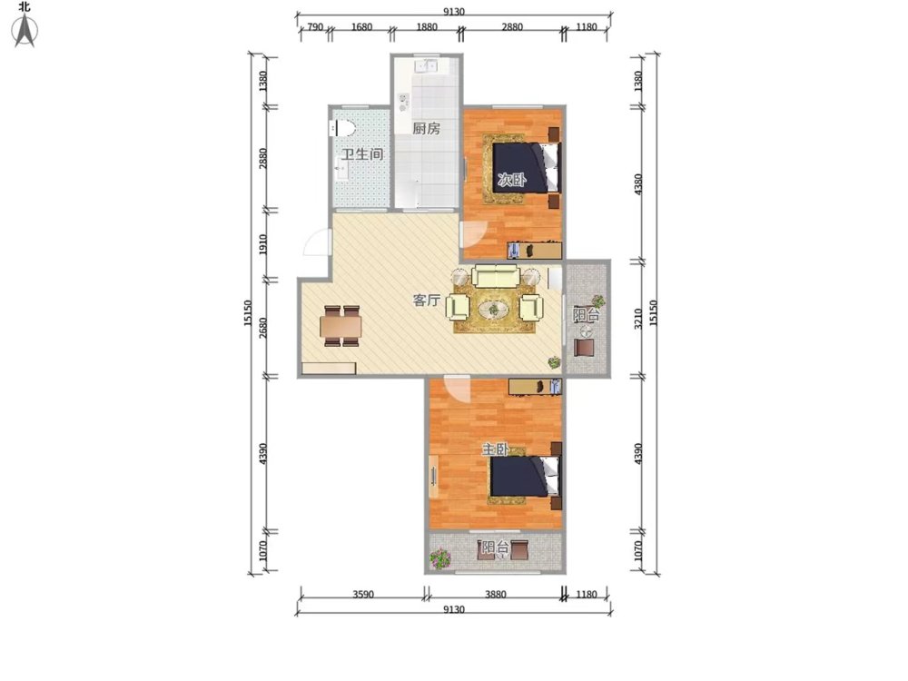 精装修两室一厅 随时看房有钥匙 拎包入住 入住时间可以协商-普陀二村租房