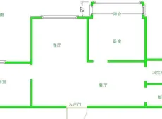 涧西|建业华阳峰渡2室1厅1卫出租|买房租房佣金全返