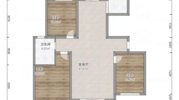 出租 世茂云图 三室两厅两卫  家电齐全拎包入住 有车位