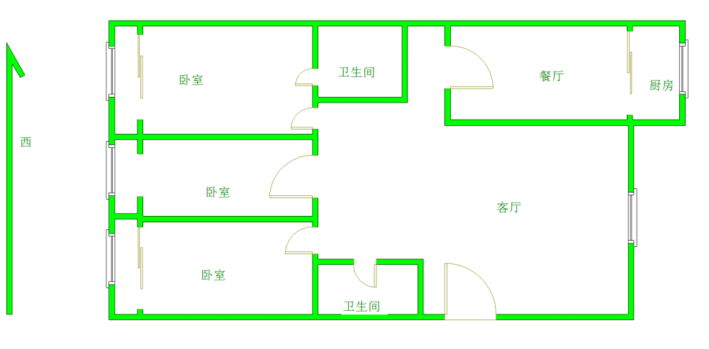 急租！居业美丽家(二期) 3室2厅2卫 141平 南北通透-居业美丽家二期租房