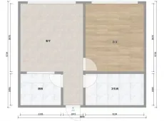 城中|中环首府1室1厅1卫出租|买房租房佣金全返