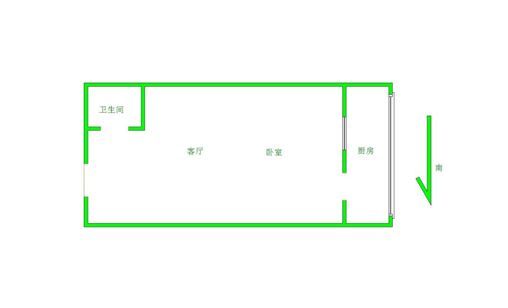 急急租 实拍房 万达 王府井旁 名门盛世 精装一室 拎包入住-名门盛世租房