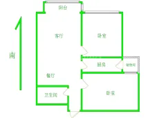 新城|华侨新村2室1厅1卫出租|买房租房佣金全返