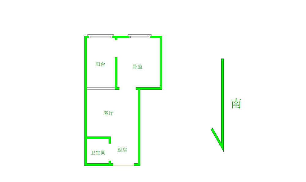 整租丨王府井 建业壹号城邦 2室1厅 精装修 拎包入住-建业壹号城邦租房