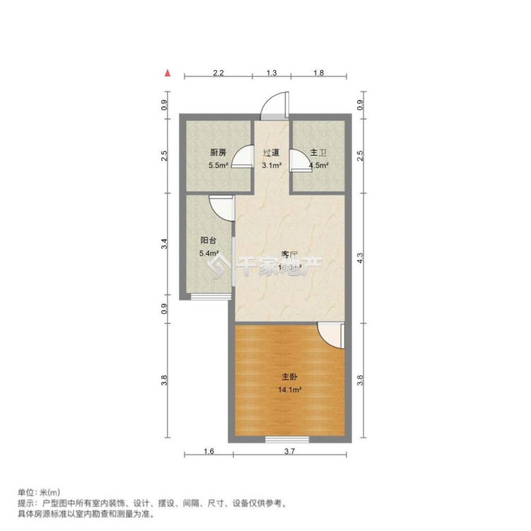 金融中心商圈 天源骏景一室精装电梯齐全看房方便~-天源骏景租房