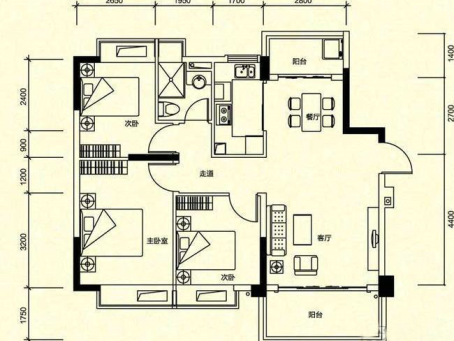 金色家园 1室1厅1卫 电梯房 精装修 45平 配套齐全-金色家园租房
