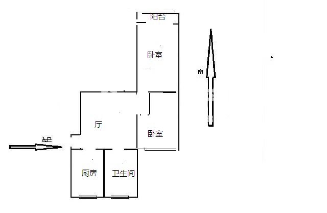 1楼带天井，采光好无遮挡，上下楼方便，艏次出租，1号线马戏城-上大东村租房