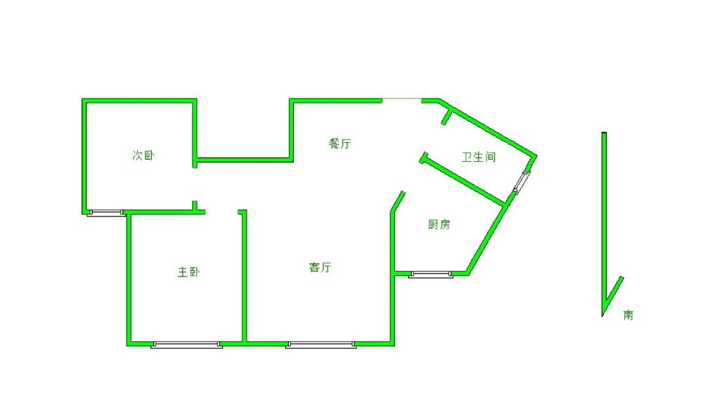 恒大绿洲西区,恒大绿洲精装修 两室两厅 拎包入住 家具家电齐全 拎包入住1