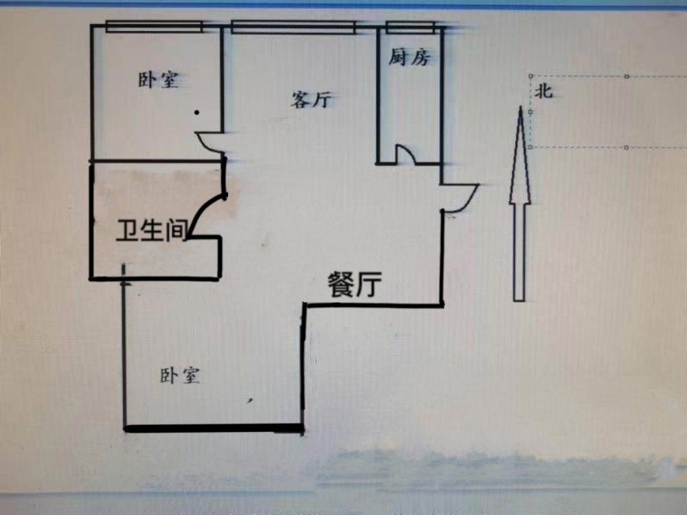 屹林电梯房 2室2卫 宽敞 南北通透 家里干净整洁 拎包-屹林广场租房