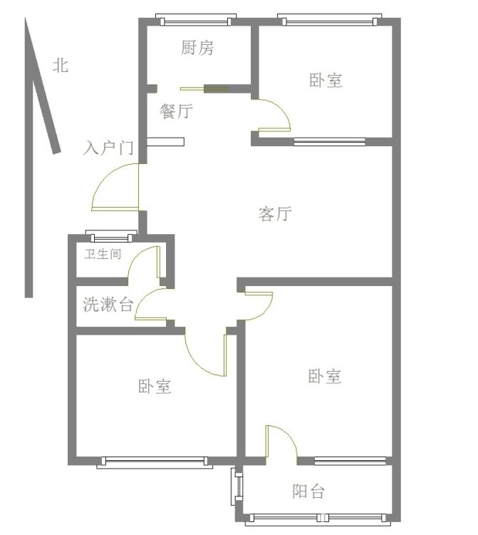 开泰花园小区 小3室 非常舒适的房子 值得你居住-开泰花园租房