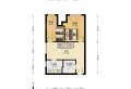 宝龙城市广场公寓 2300.00元/月 2室1厅1卫 62.0平7
