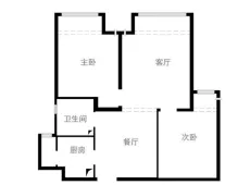 西峰|亨星锦绣城2室2厅1卫出租|买房租房佣金全返