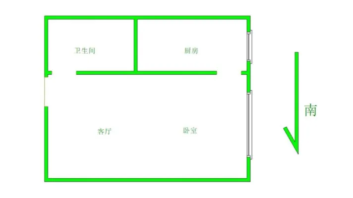 大学城科大理工附近水晶七号楼精装修一室家具家电齐全看房密码锁