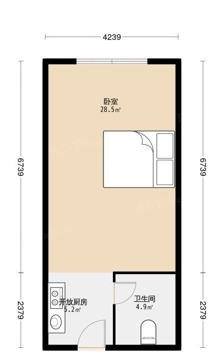 高楼层 大一房(可短租)随时看房入住-碧桂园星港国际租房