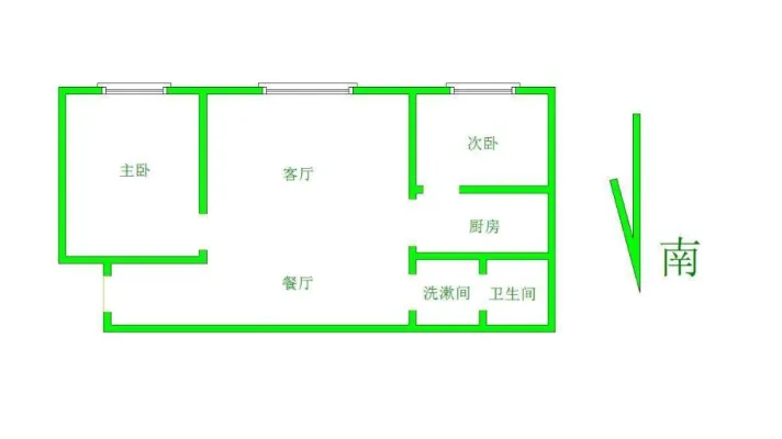 整租丨宝龙附近房源真 精装两室 配套齐全 电梯房 南北通透