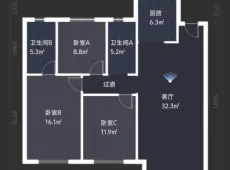 望花|明骏雅居3室2厅2卫出租|买房租房佣金全返