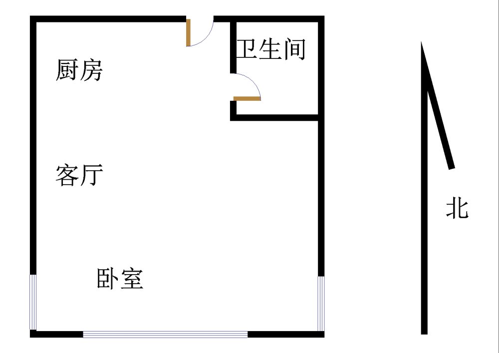 干净小套一  可以季度付 可以养小猫 交通便利-廊桥水岸租房