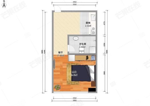 铁西广场地铁口押一付一同一首歌对面和谐大厦拎包即住干净整洁-和谐大厦租房