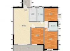 钟山|钢城花园3室2厅2卫出租|买房租房佣金全返