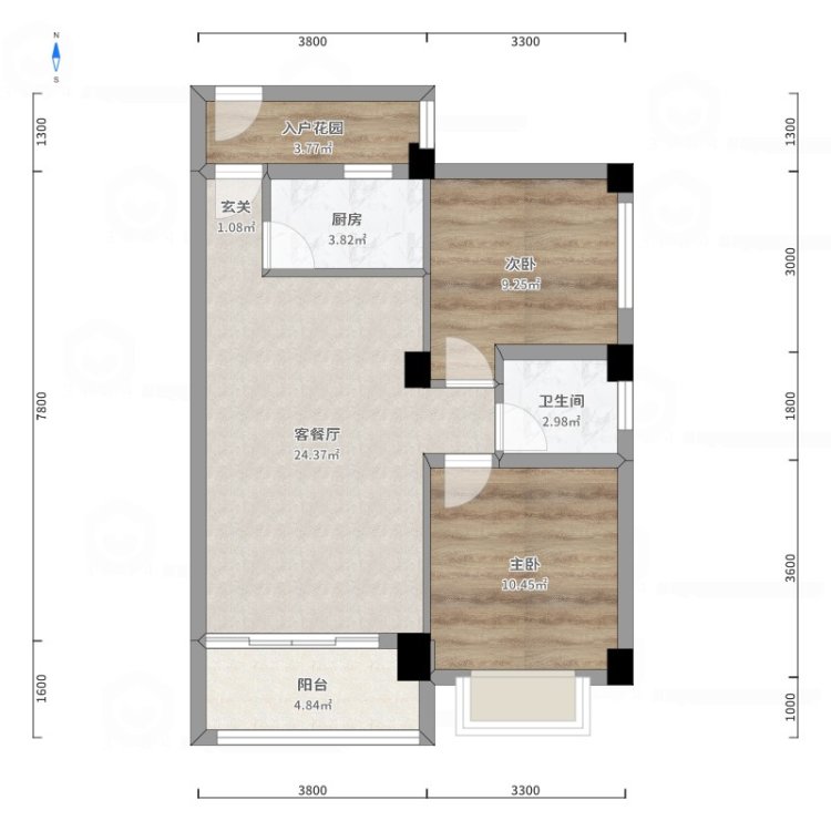 北仑华府 2室2厅1卫 电梯房 89平-北仑华府租房