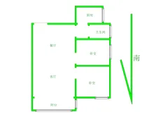 涧西|南华裕景城2室2厅1卫出租|买房租房佣金全返