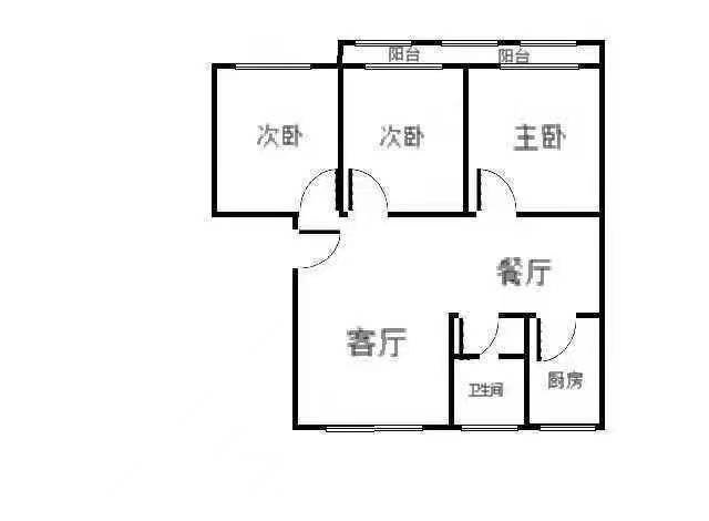 汉王庙气象局对面步梯5楼三室两厅一卫一厨出租，家具家电齐全-天府苑租房