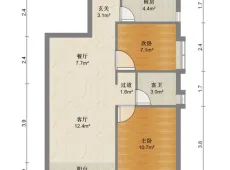 新罗|莲东经济适用房F组团2室2厅1卫出租|买房租房佣金全返