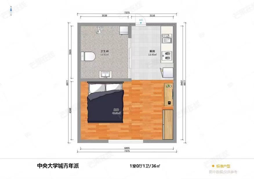 近文盛   装修好  价格低 可押一付一-青年派租房