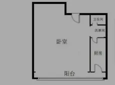 区委|盛达公馆1室0厅1卫出租|买房租房佣金全返