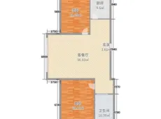 平山|乾易佳苑1室1厅1卫出租|买房租房佣金全返