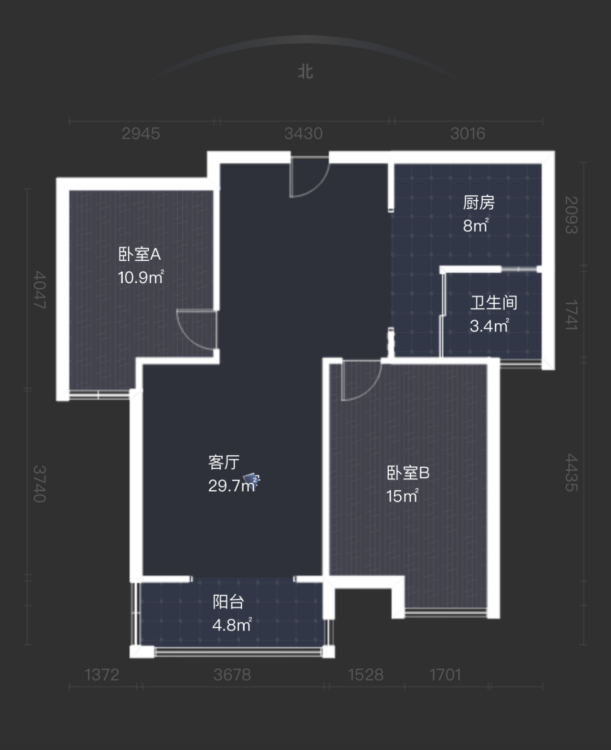 团城山白马路  新房精装两房  未住过-天域名流天地租房