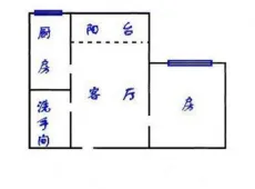 港北|吉祥花苑1室1厅1卫出租|买房租房佣金全返