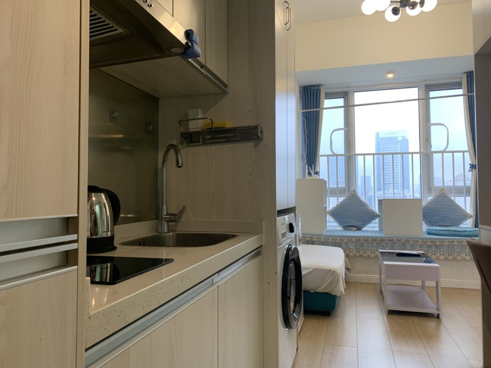 金色港湾MIMI空间,地铁口，精装修，温馨一居室，家具齐全拎包入住，看房方便4