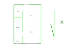 洛龙|东方今典水晶7号1室1厅1卫出租|买房租房佣金全返