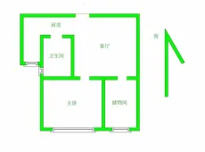 涧西|名门盛世1室1厅1卫出租|买房租房佣金全返