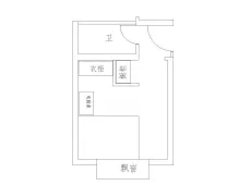 城中|聚福苑1室0厅1卫出租|买房租房佣金全返