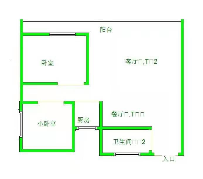 黔龙新城电梯二室二厅一卫，拎包入住-黔龙新城租房