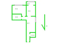 西工|升龙广场A区2室2厅1卫出租|买房租房佣金全返